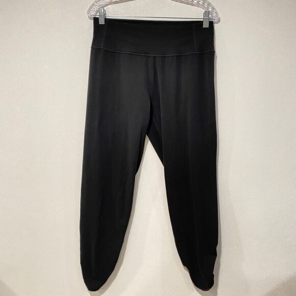 Athleta Black Ruched Ankle Jogger Pants Women’s Size Small - Picture 1 of 8